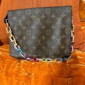 Louis Vuitton Vintage Upcycled Wristlet